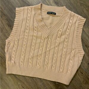 Tan-colored Sweater Vest